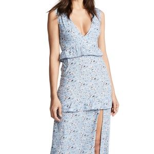 Nightwalker Elsa Maxi Dress - Floral Blue, Size = M